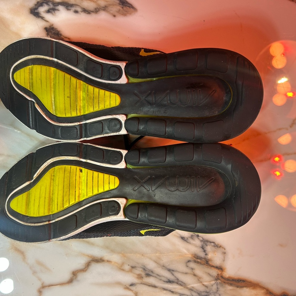 Nike Air Max 270 Men’s Sneakers - Black, Neon Yellow, Red - Picture 4 of 6